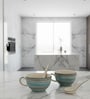 Aqua Drift Seagreen Ceramic Bowl Set of 2(300ml Each)