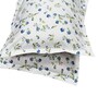 Aqua Floral 200 TC Cotton King Sized Double Bedsheet with 2 Pillow Covers