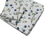 Aqua Floral 200 TC Cotton Queen Sized Double Bedsheet with 2 Pillow Covers