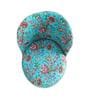 Aqua Floral Printed Chair & Stool in Natural Finish