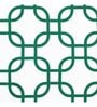 Aqua Geometric Premium 16 x 16 Inches Cushion cover