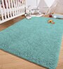 Aqua Solidal Microfiber 3 x 5 Feet Machine Made Carpet