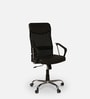 Aqua Fabric  Executive Chair in Black Colour