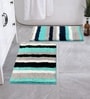 Aqua Microfibre 16x24 Inches Washable Bath Mat