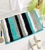 Aqua Microfibre 16x24 Inches Washable Bath Mat