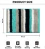 Aqua Microfibre 16x24 Inches Washable Bath Mat
