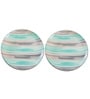 Aqua Mist Ceramic Plates Sets of 2 dinnerware Sets Plates