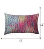 Aqua Poly Cotton Abstract 12x22 inches Cushion Covers (1pc)