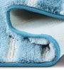 Aqua Polyester 24X16 Inches Anti-Skid  Bath Mat
