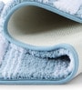 Aqua Polyester 24X16 Inches Anti-Skid  Bath Mat