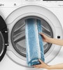 Aqua Polyester 24X16 Inches Anti-Skid  Bath Mat