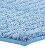 Aqua Polyester 24X16 Inches Anti-Skid  Bath Mat