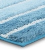 Aqua Polyester 24X16 Inches Anti-Skid  Bath Mat