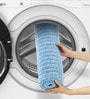 Aqua Polyester 32X20 Inches Anti-Skid  Bath Mat