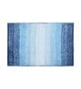 Aqua Polyester 32X20 Inches Anti-Skid  Bath Mat