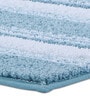 Aqua Polyester 32X20 Inches Anti-Skid  Bath Mat