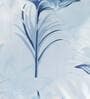 Aqua Floral Polyester Blend 24 x 24 Inches Cushion Covers (Set of 2)