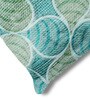Aqua Polyester Floral 18x18 inches Cushion Covers Set of 5