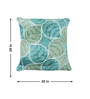 Aqua Polyester Floral 20x20 inches Cushion Covers Set of 2