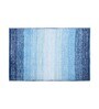Aqua Polyester Geometric 60x40 cm Bath Mat