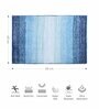 Aqua Polyester Geometric 60x40 cm Bath Mat