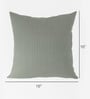 Green Textured Polyester 16 x 16 Inch Cushion Covers (Set of 5)