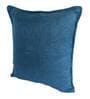 Aqua Solid Jute 18 x 18 Inches Cushion Covers (Set of 2)