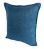 Aqua Solid Jute 24 x 24 Inches Cushion Covers (Set of 2)