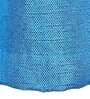 Blue Solid Jute 7 Ft Light Filtering Eyelet Door Curtains (Set of 2)