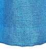 Blue Jute Solid 5 Ft Light Filtering Eyelet 2 Piece Window Curtain