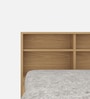 Aqua Queen Size Bed In French Oak Finish With Box Storage