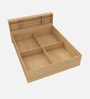 Aqua Queen Size Bed In French Oak Finish With Box Storage