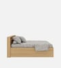 Aqua Queen Size Bed In French Oak Finish With Box Storage