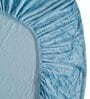 Aqua Solid 300 TC Yarn Single Fitted Bedsheet With 1 Pillow Cover