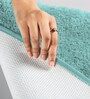 Aqua Solid Microfiber 4 X 6 Feet Tufted Carpet