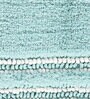 Aqua Stripe Polyester 24x16 Inches Max Absorbant Bath Mat
