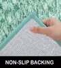 Aqua Solid Polyester 24x16 Inches Super Soft Bath Mat