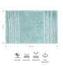 Aqua Solid Polyester 32x20 Inches Max Absorbant 1 Bathmat
