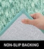 Aqua Solid Polyester 36x24 Inches Super Soft Bath Mat