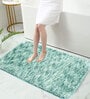 Aqua Solid Polyester 36x24 Inches Super Soft Bath Mat