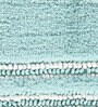 Aqua Stripe Polyester 24x16 Inches Max Absorbant Bath Mat