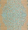 Aqua Traditional Polyproylene 4 ft x 6 ft Machine Made Picnic Mat