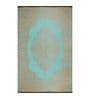 Aqua Traditional Polyproylene 4 ft x 6 ft Machine Made Picnic Mat