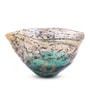 Aqua Veil Bowl Glass Vase