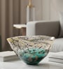 Aqua Veil Bowl Glass Vase