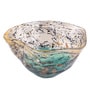 Aqua Veil Bowl Glass Vase