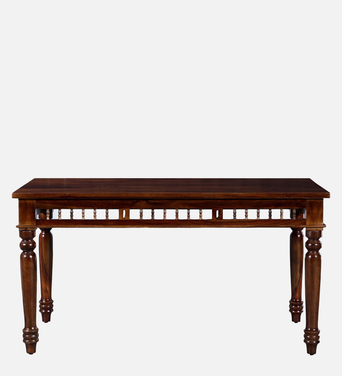 Buy Aramika Sheesham Wood 6 Seater Dining Table In Provincial Teak Finish By Mudramark Online
