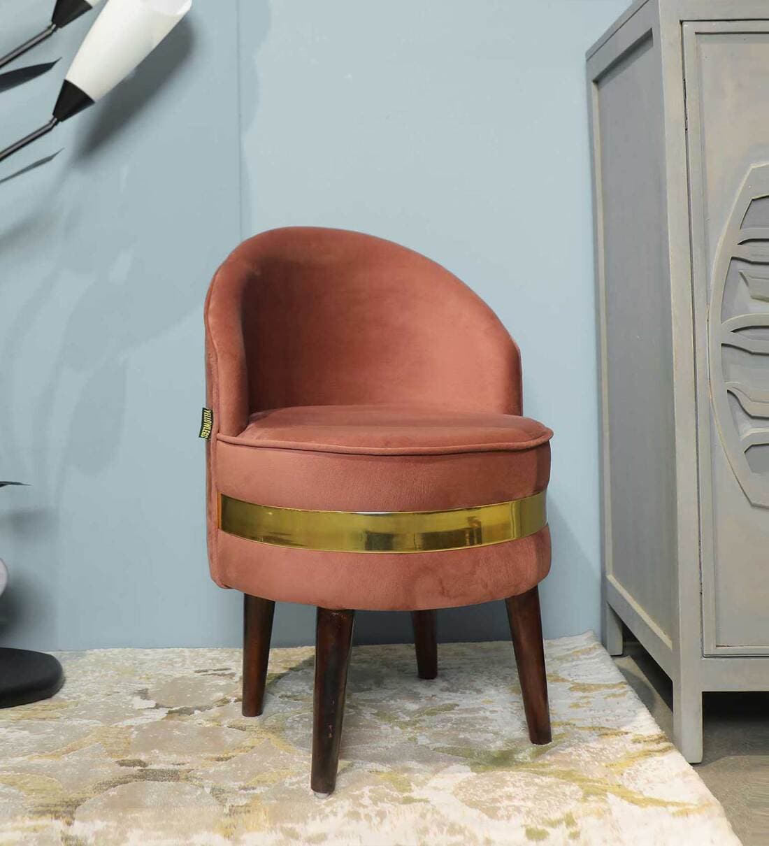 rose coloured chair