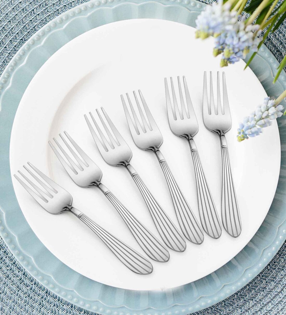 Buy Arias Sysco Silver Stainless Steel (Set of 6) Fork Set at 19 OFF