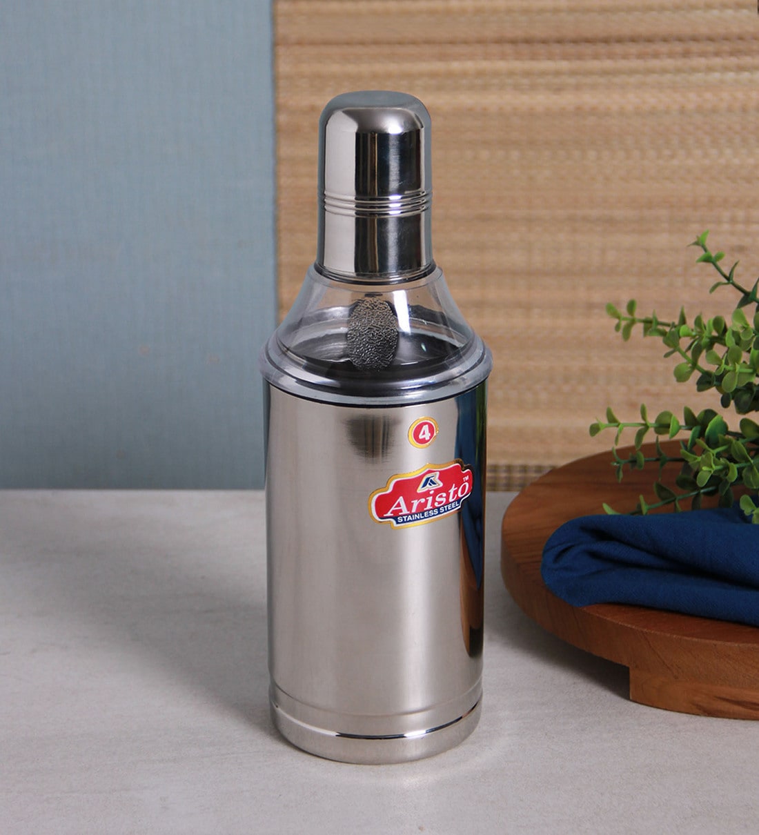 Buy 900 Ml Stainless Steel Oil & Vinegar Dispenser By Aristo Online Oil & Vinegar Storage